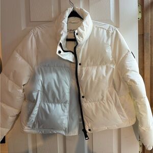 Calvin Klein Women's White Puffer Jacket